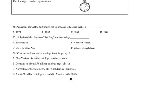 2019年浙江省温州市中考英语试题（原卷版）_中考真题_3.英语中考真题2015-2024年_地区卷_浙江省_浙江温州英语10-22