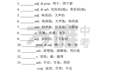 汉译英U3_2026万唯系列预习复习_2025版《万唯初中预习视频课》789年级上册多版本_2025版万唯初二预习视频课英语人教版上册_视频_Day7_朗读音频、英汉互译Word版_扫码听音频U3
