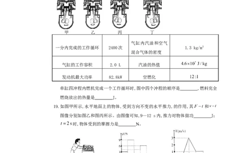2019年四川省眉山市中考物理真题及答案_中考真题_4.物理中考真题2015-2024年_地区卷_四川省_四川眉山物理15-21