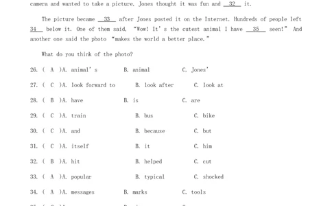 2017年湖南省张家界市中考英语真题及答案_中考真题_3.英语中考真题2015-2024年_地区卷_湖南省_湖南张家界英语15-22缺16