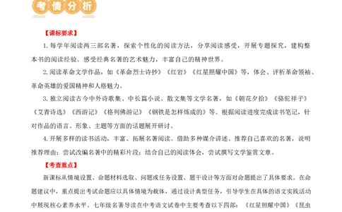 第37讲八年级名著导读梳理（讲义）（全国通用）（解析版）_120中考语文全套复习_中考语文复习总复习_一轮复习资料_完2024年中考语文一轮复习课件+讲义+练习（全国通用）