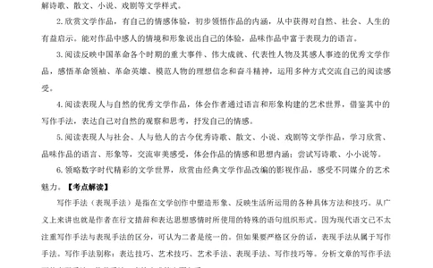 专题21分析写作手法（讲练）（全国通用）（原卷版）_120中考语文全套复习_中考语文复习总复习_二轮复习资料_完2024年中考语文二轮复习课件+讲义+练习（全国通用）
