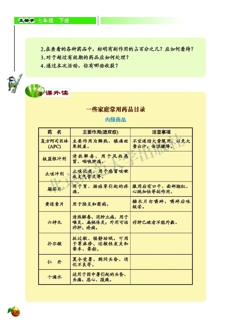 北师大7年级生物下册高清教材_4-教培资料-26年最新资料-同步更新_初中高中教资_03科三专项（进去保存报考的学科即可）_02科三专项（笔记真题思维导图教学设计版本二）