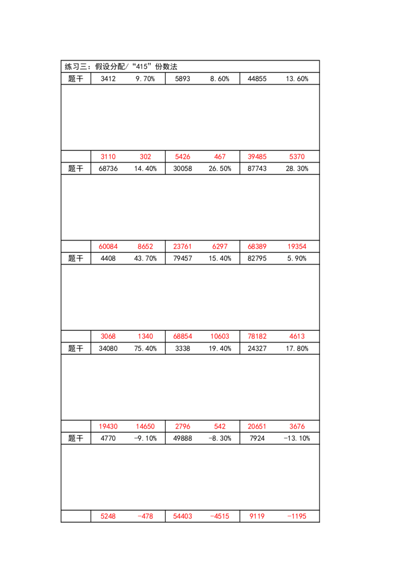 41期速算无过程版答案_2026考公资料_花生十三合集_（96）申论全勤全返、速算训练营、数量刷题营_速算训练营（39期-43期）_41期速算训练营