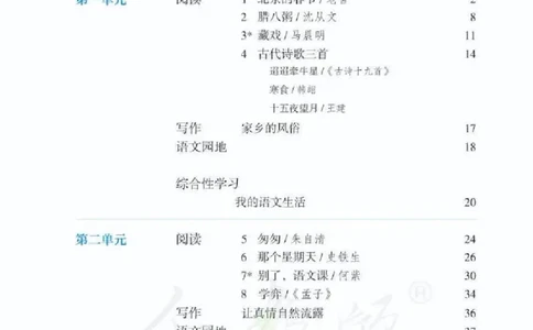 六年级下册语文五四制电子课本_4-教培资料-26年最新资料-同步更新_初中高中教资_03科三专项（进去保存报考的学科即可）_02科三专项（笔记真题思维导图教学设计版本二）