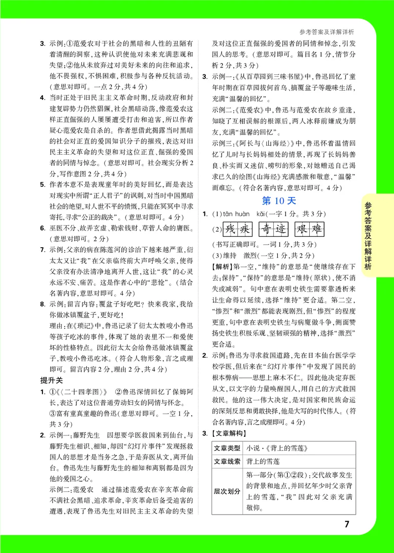 答案详解详析_2026万唯系列预习复习_2025版《万唯初中预习视频课》789年级上册多版本_2025版万唯新初一预习视频课语文人教版_视频_答案详解详析_答案详解详析