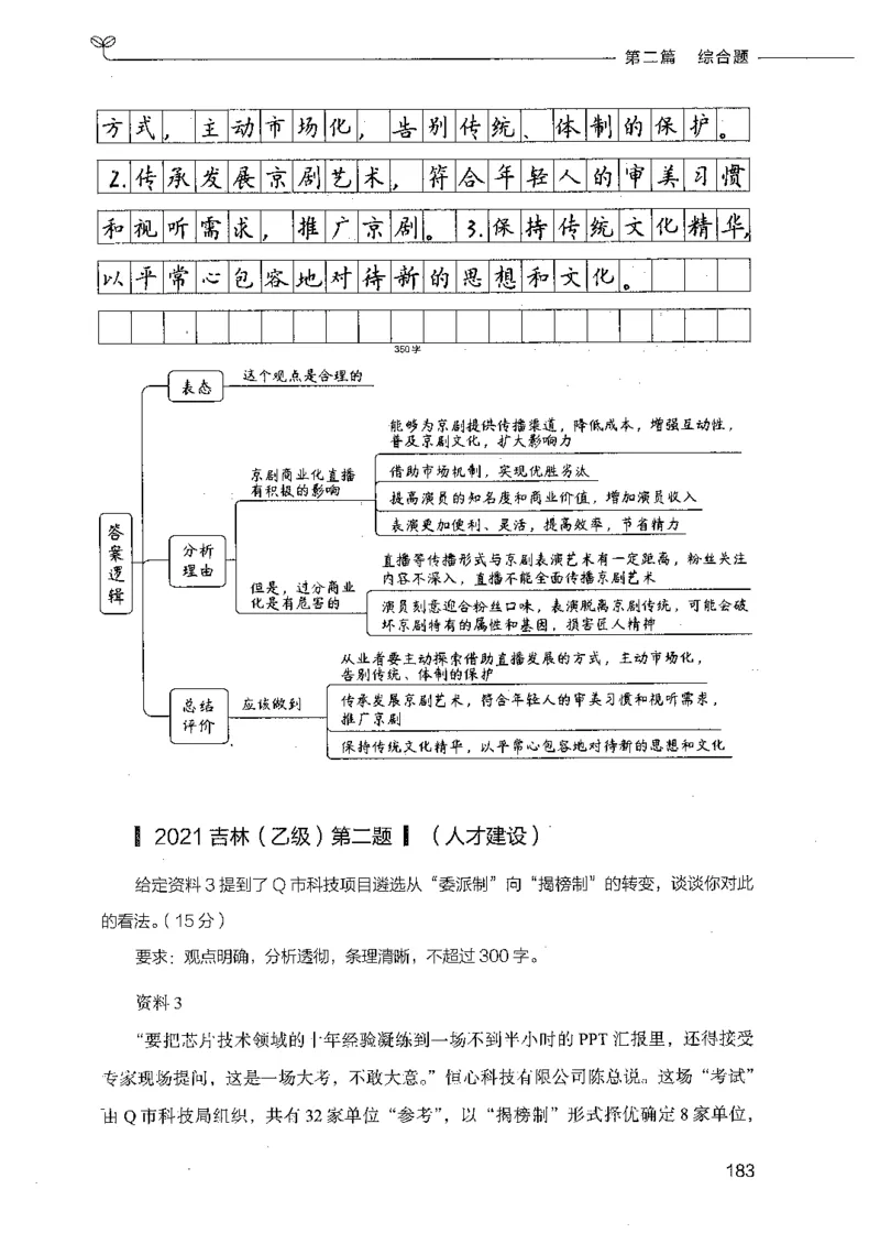 决战申论100题（下册）_26吉林考备考资料包_11省考刷题包_05决战申论100题_决战申论100题2021年8月版次