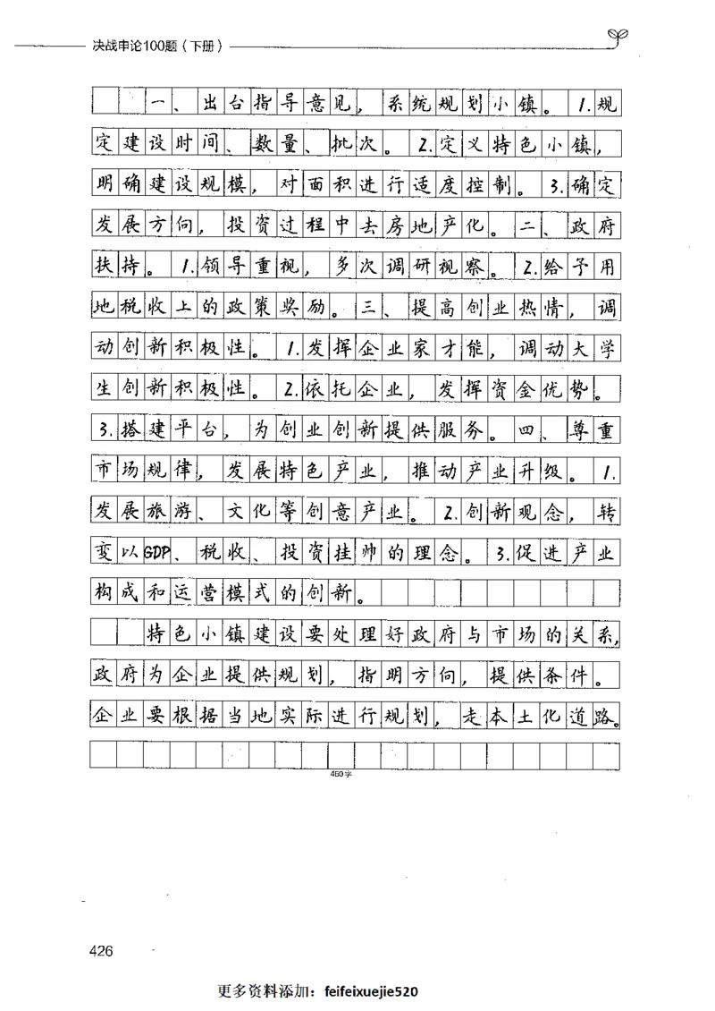决战申论100题（下册）_26吉林考备考资料包_11省考刷题包_05决战申论100题_决战申论100题2021年8月版次