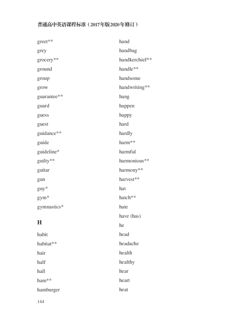 普通高中英语课程标准（2017年版2020年修订）_4-教培资料-26年最新资料-同步更新_科一科二电子资料合集中小幼（笔记真题知识点汇总等）文件多，按需保存_02coco合集
