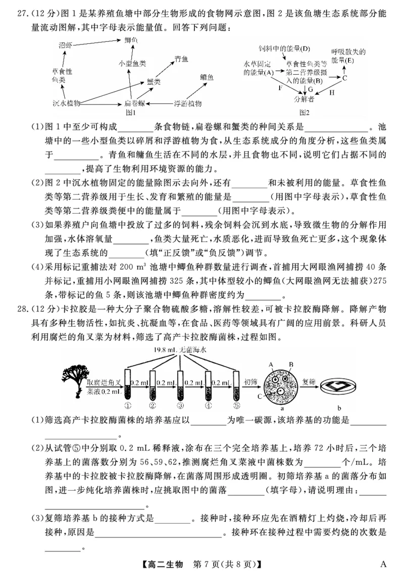 25029B-生物-A_2025年7月_250715福建省百校2024-2025学年高二下学期期末联考（全科）