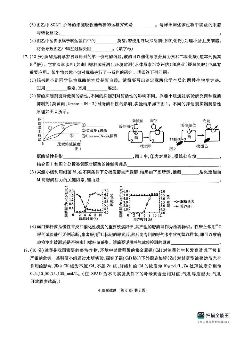 安徽省江淮十校2025-2026学年高三第二次联考生物试卷+答案_12026年试卷教辅资源等多个文件_251117安徽江淮十校2026届高三第二次联考