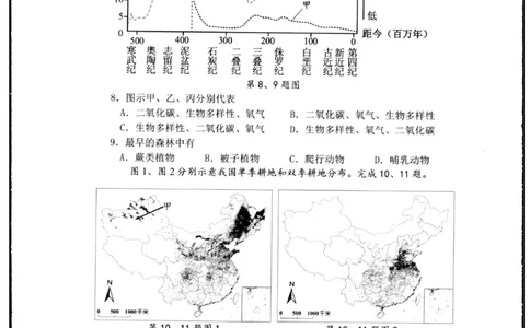 浙江省杭州市2024-2025学年高二下学期6月期末教学质量检测地理试题（含答案）_2025年6月_250625浙江杭州市2024-2025学年高二下学期6月期末考试教学质量检测（全科）