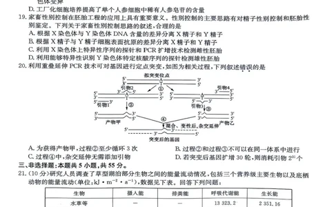 九师联盟2024-2025学年高二下学期7月期末质量检测生物试题（含答案）(1)_1多考区联考_250703九师联盟2024-2025学年高二下学期7月质量检测（全科）