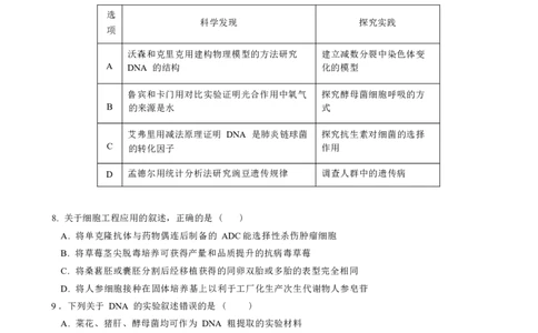 2025-2026学年高三毕业班第三次月考生物试题_2025年12月_251214福建省漳州市第三中学2025-2026学年高三上学期12月月考（全科）