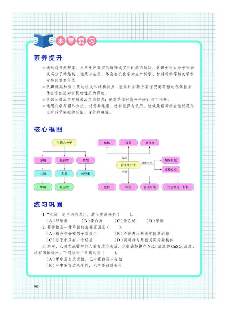 沪科技化学选修第三册高清教材_4-教培资料-26年最新资料-同步更新_初中高中教资_03科三专项（进去保存报考的学科即可）_02科三专项（笔记真题思维导图教学设计版本二）