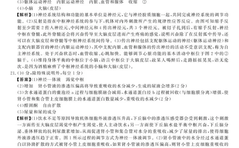 2025年榆林市高三生物联考答案_2025年12月_2512132025-2026学年高三12月联考_2025-2026高三12月联考生物试卷（含答案）