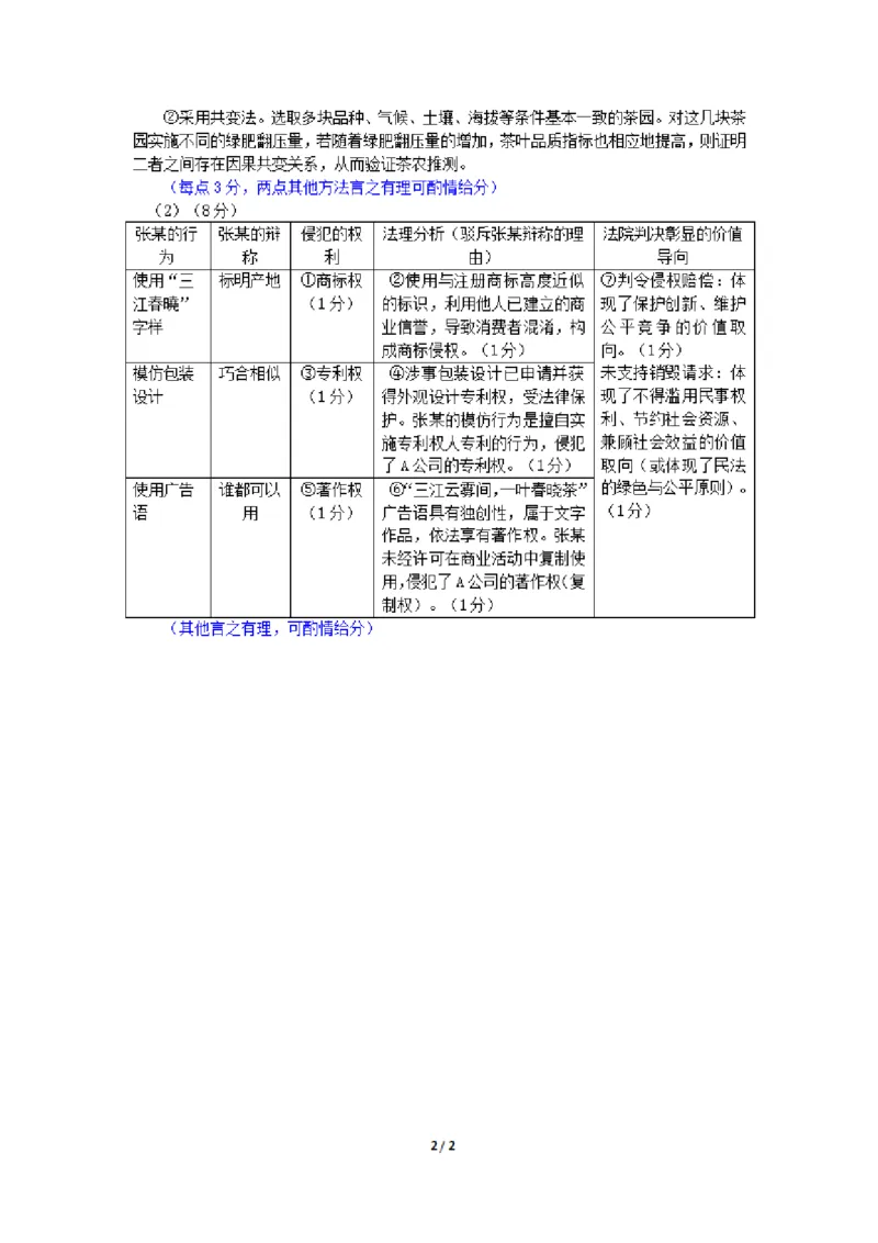 广西柳州市2026届高三第一次模拟考试政治答案_251124广西柳州市2026届高三第一次模拟考试（全科）