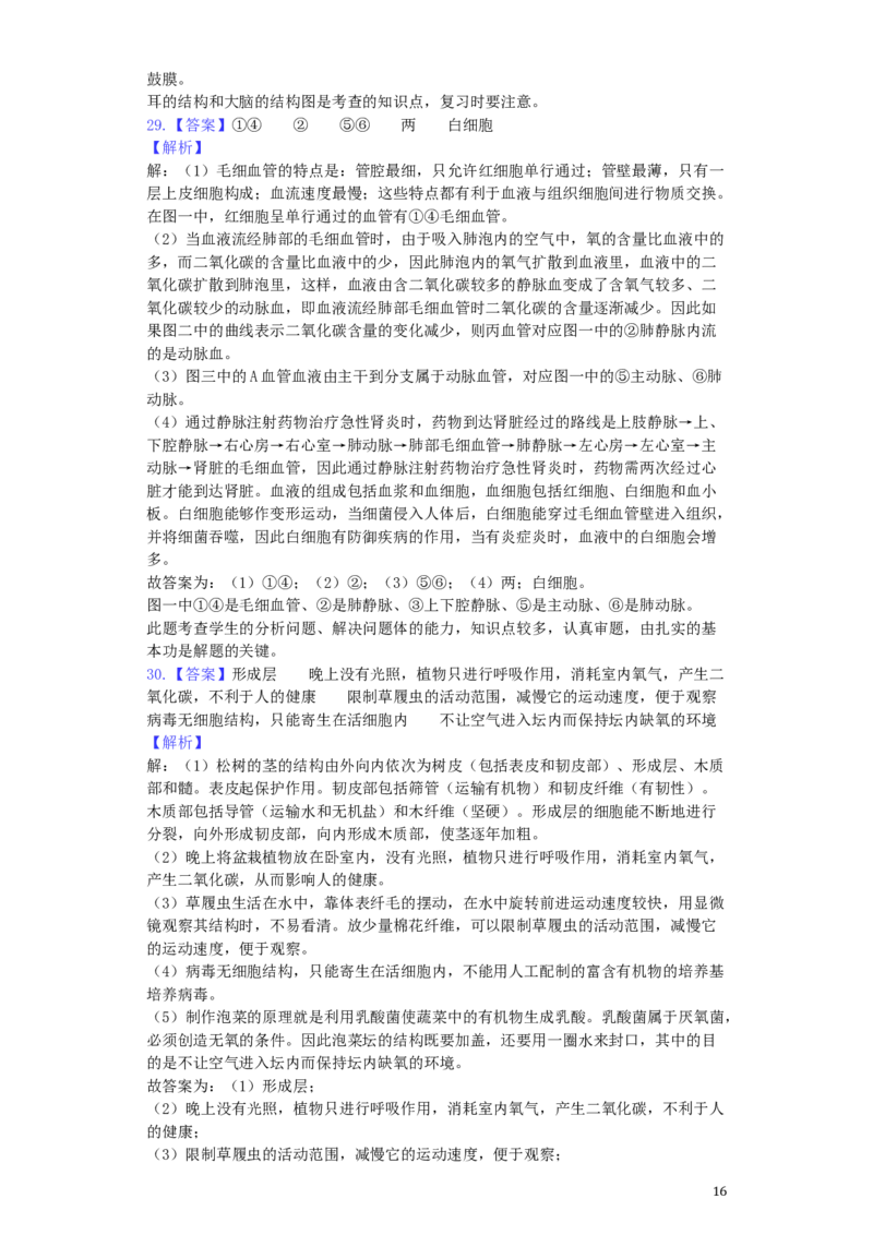 湖南省邵阳市2019年中考生物真题试题（含解析）_中考真题_8.生物中考真题2015-2024年_2019年全国中考生物92份