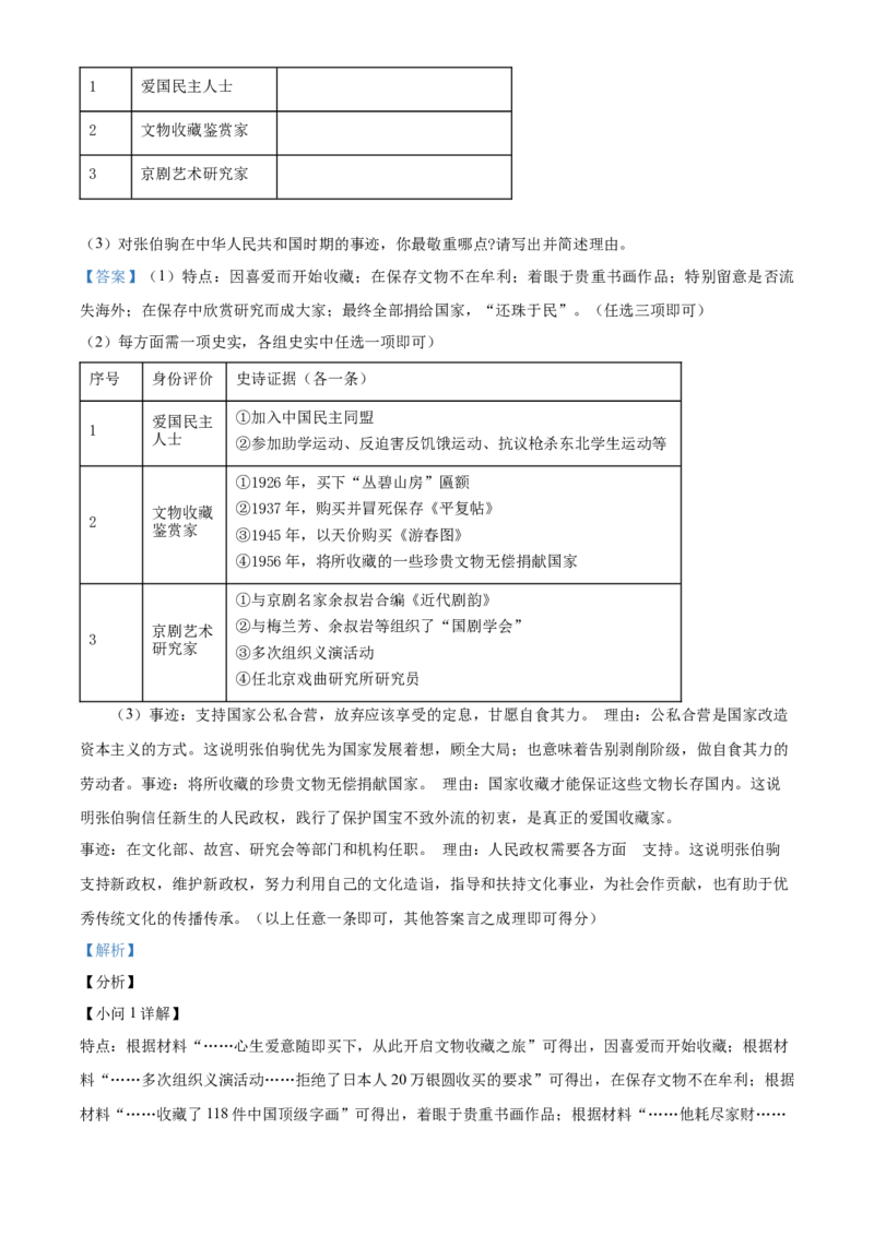 精品解析：2021年山东省淄博市中考历史试题（解析版）_中考真题_6.历史中考真题2015-2024年_地区卷_山东省_山东淄博历史10-21缺20