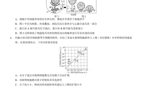 生物+答案-2025年秋康德高三11月调研测试试题卷_251114康德教育重庆市2026年普通高等学校招生全国统一考试11月调研测试（全科）