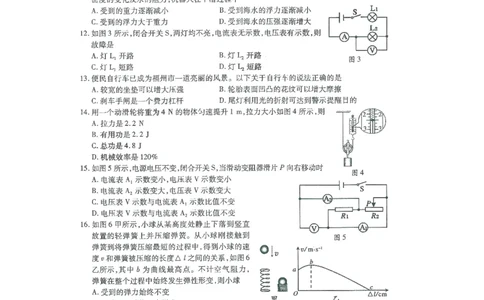 福建省福州市2015年中考物理真题试题（扫描版，含答案）(1)_中考真题_4.物理中考真题2015-2024年_2015年中考物理真题165份