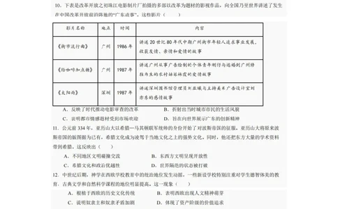 巴中市普通高中2022级&ldquo;三诊&rdquo;考试历史_2025年6月_250601四川省巴中市普通高中2022级&ldquo;三诊&rdquo;考试（全科）_巴中市普通高中2022级&ldquo;三诊&rdquo;考试历史