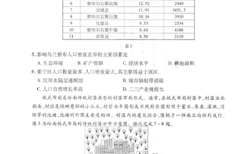 广东省湛江市2026届高三普通高考10月调研测试地理试题+答案_251104广东省湛江市2026届高三普通高考10月调研测试（全科）