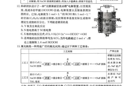 河南省2026届高三年级TOP二十名校调研考试二（26-X-308C）化学_2025年12月_251224河南省2026届高三年级TOP二十名校调研考试二（26-X-308C）（全科）