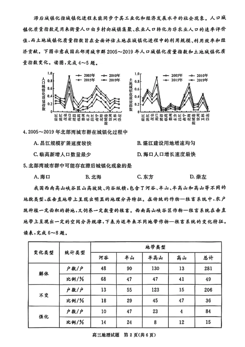 地理_2025年12月_251212华师联盟2026届高三第一学期12月质量检测联考
