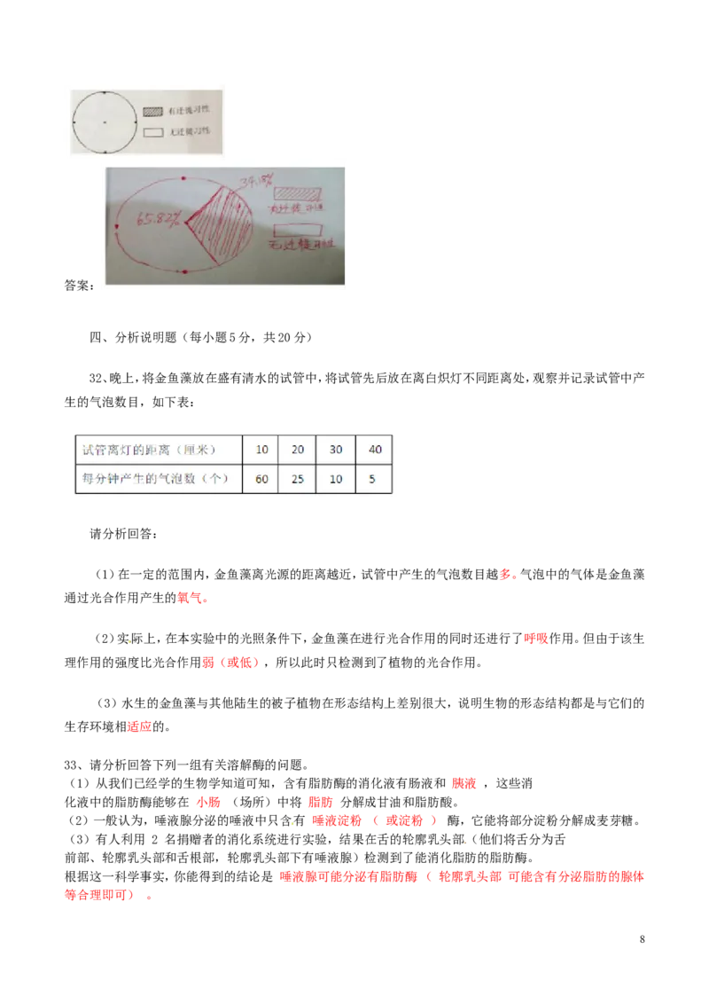 湖南省长沙市2016年中考生物真题试题（含答案）_中考真题_8.生物中考真题2015-2024年_2016年全国中考生物74份