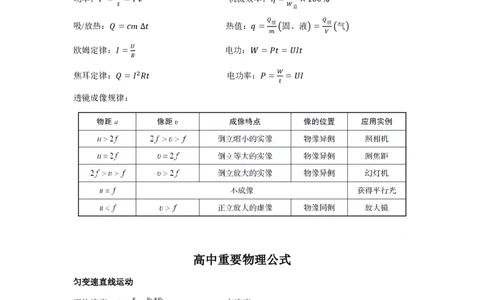 物理初高中重要公式汇总_4-教培资料-26年最新资料-同步更新_初中高中教资_03科三专项（进去保存报考的学科即可）_01科目三FB网课、三色速记手册、知识点导图等推荐