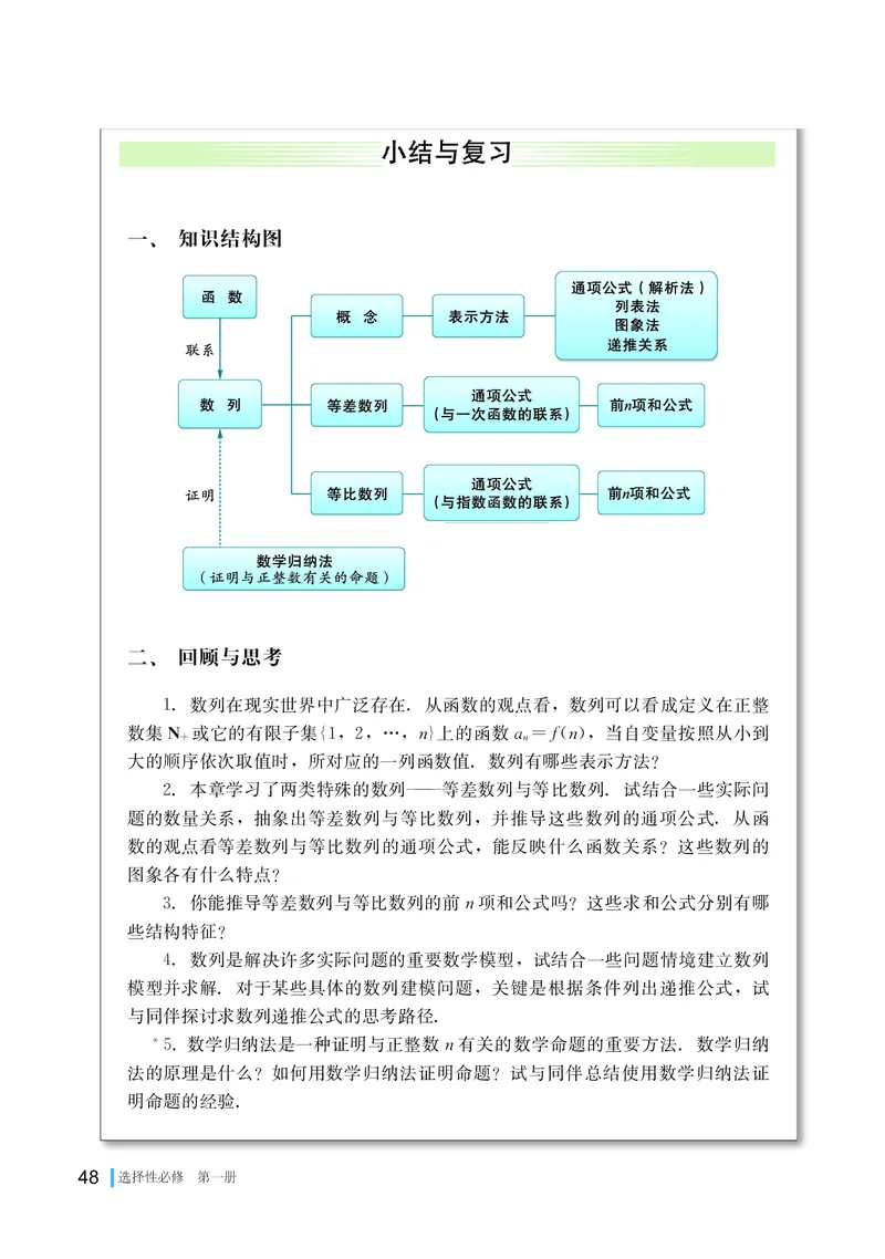 湘教版数学选修第一册高清教材_4-教培资料-26年最新资料-同步更新_初中高中教资_03科三专项（进去保存报考的学科即可）_02科三专项（笔记真题思维导图教学设计版本二）