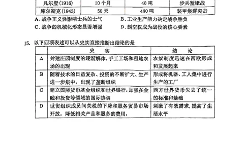 2025北京人大附中高三三模历史试卷_2025年6月_250604北京人民师范大学附属中学2025届高三三模（全科）