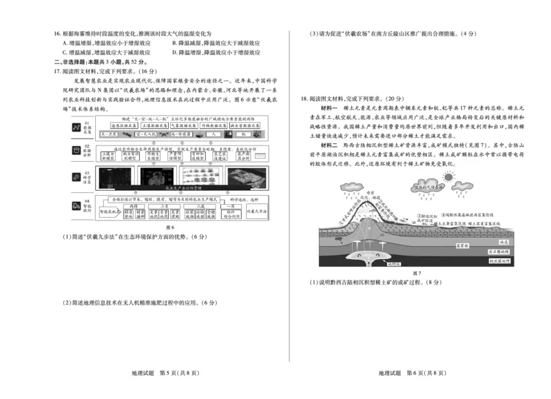 湖南省天一大联考2025届高三5月最后一卷-地理高三_2025年6月_250603湖南省天一大联考2025届高三5月最后一卷（全科）_湖南省天一大联考2025届高三5月最后一卷-地理