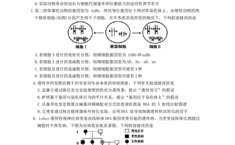 安徽省鼎尖名校2025-2026学年高三上学期第六届逐梦星辰联考生物试卷（含答案）_2025年12月_251203安徽省鼎尖名校2025-2026学年高三上学期第六届逐梦星辰11月联考（全科）