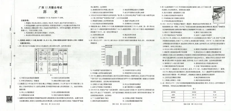 广西省2025届高三上学期12月联考（26-182C）历史_2025年12月_251228金太阳&middot;广西省2025届高三上学期12月联考（26-182C）（全科）