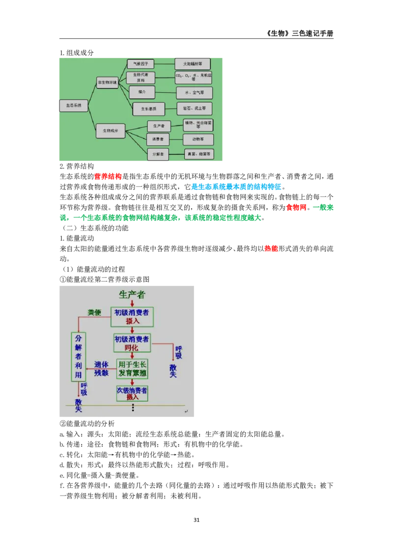 教师资格《（高中）生物》三色速记手册_4-教培资料-26年最新资料-同步更新_初中高中教资_03科三专项（进去保存报考的学科即可）_03科三初高中三色笔记（无水印版）_高中