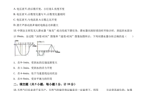 精品解析：2020年内蒙古通辽市中考物理试题（原卷版）_中考真题_4.物理中考真题2015-2024年_2020中考物理真题110份_2020年中考真题精品解析物理（内蒙古通辽卷）精编word版
