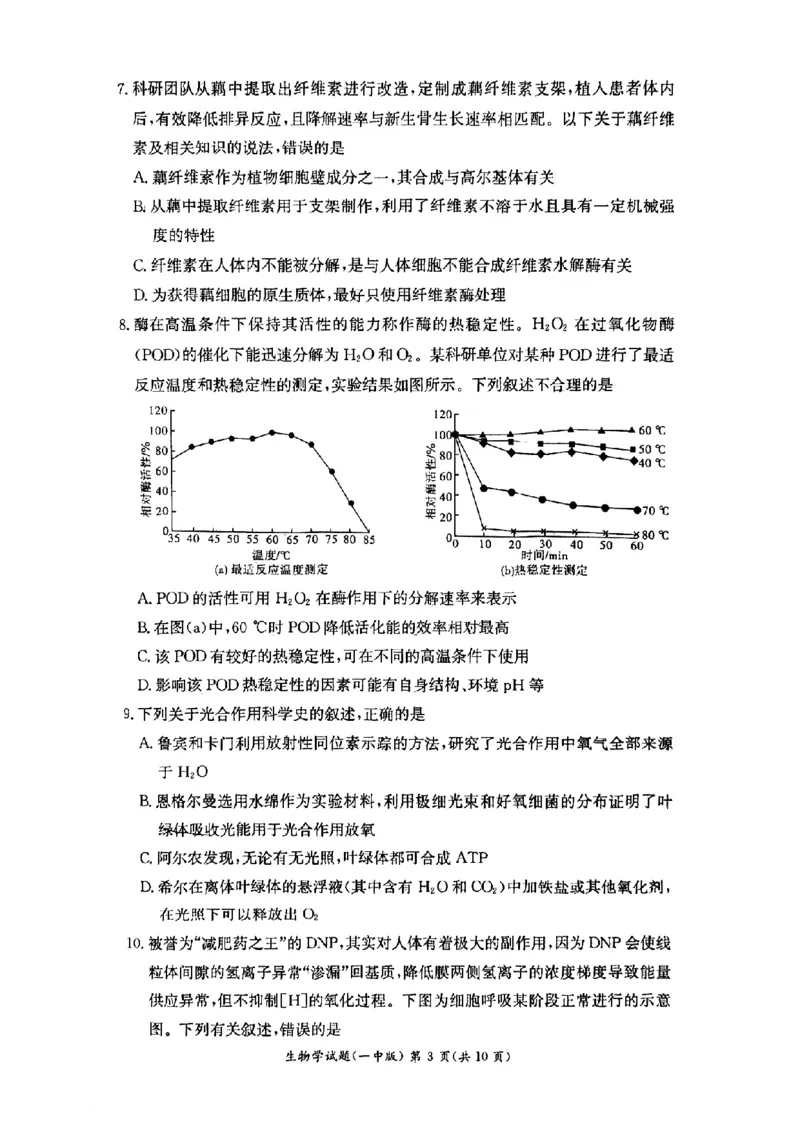 湖南省长沙市第一中学2024-2025学年高二下学期6月期末考试生物试题（含答案）_2025年6月_250623湖南省长沙市第一中学2024-2025学年高二下学期6月期末