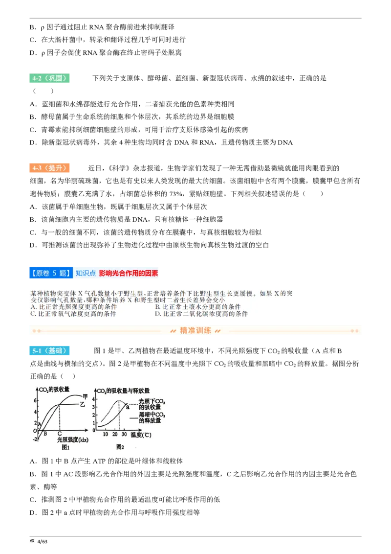 吉林省点石联考2026届高三上学期12月联考考后巩固卷生物_2025年12月_251221吉林省点石联考2026届高三上学期12月联考考后巩固卷（全科）