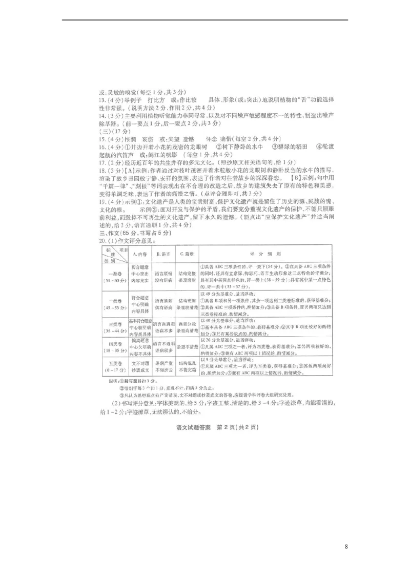 福建省福州市2015年中考语文真题试题（含答案）_中考真题_1.语文中考真题2015-2024年_2015年全国中考语文154份_2015年全国中考154份