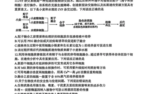 山东省东营市2024-2025学年高二下学期期末质量监测生物试卷（含答案）_2025年7月_250710山东省东营市2024-2025学年高二下学期期末质量监测（全科）