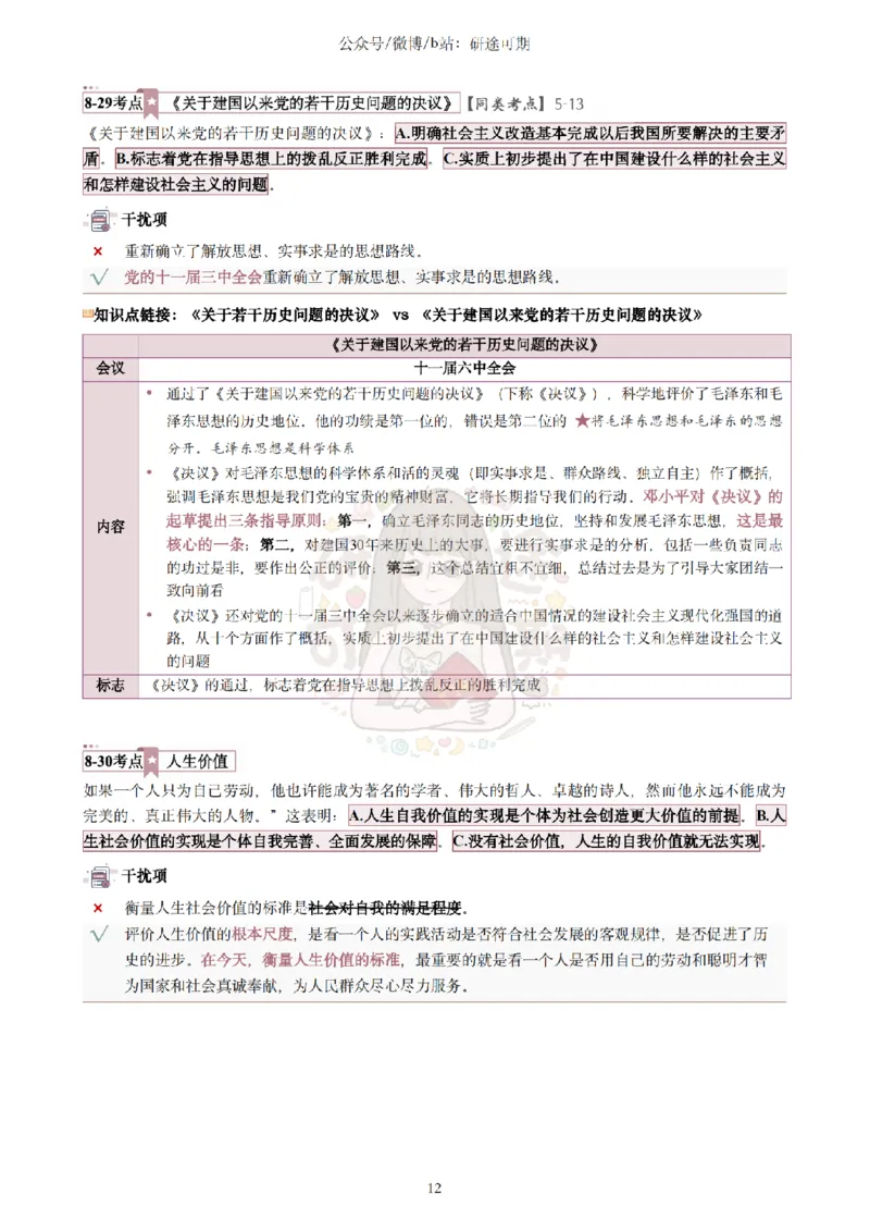 @研途可期-肖八第8套选择题精解_2026考公资料_（49）政治理论合集_政治理论合集_2025考研政治pdf（笔记）_肖秀荣考研政治_25肖秀荣《八套卷》+浓缩背诵合集