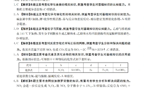 湖南省2026届高三上学期11月联考（26-87C）化学答案_2025年12月_251204金太阳&middot;湖南省2026届高三上学期11月联考（26-87C）（全科）