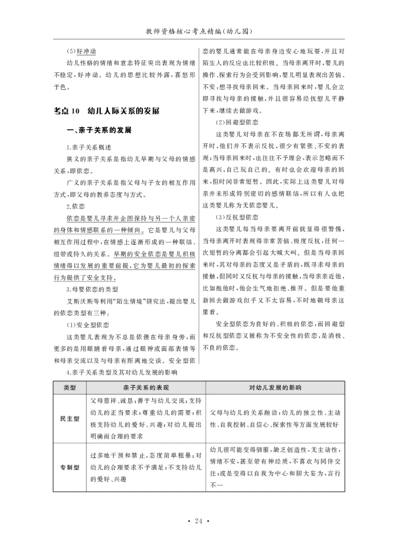 幼儿园（科一+科二）_4-教培资料-26年最新资料-同步更新_幼儿教资_幼儿冲刺急救包_3.核心考点精编