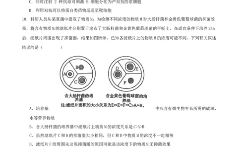 广东省肇庆市四校2024-2025学年高二下学期第二次教学质量检测试题生物Word版含答案_2025年6月_250619广东省肇庆市四校2024-2025学年高二下学期第二次教学质量检测（全科）