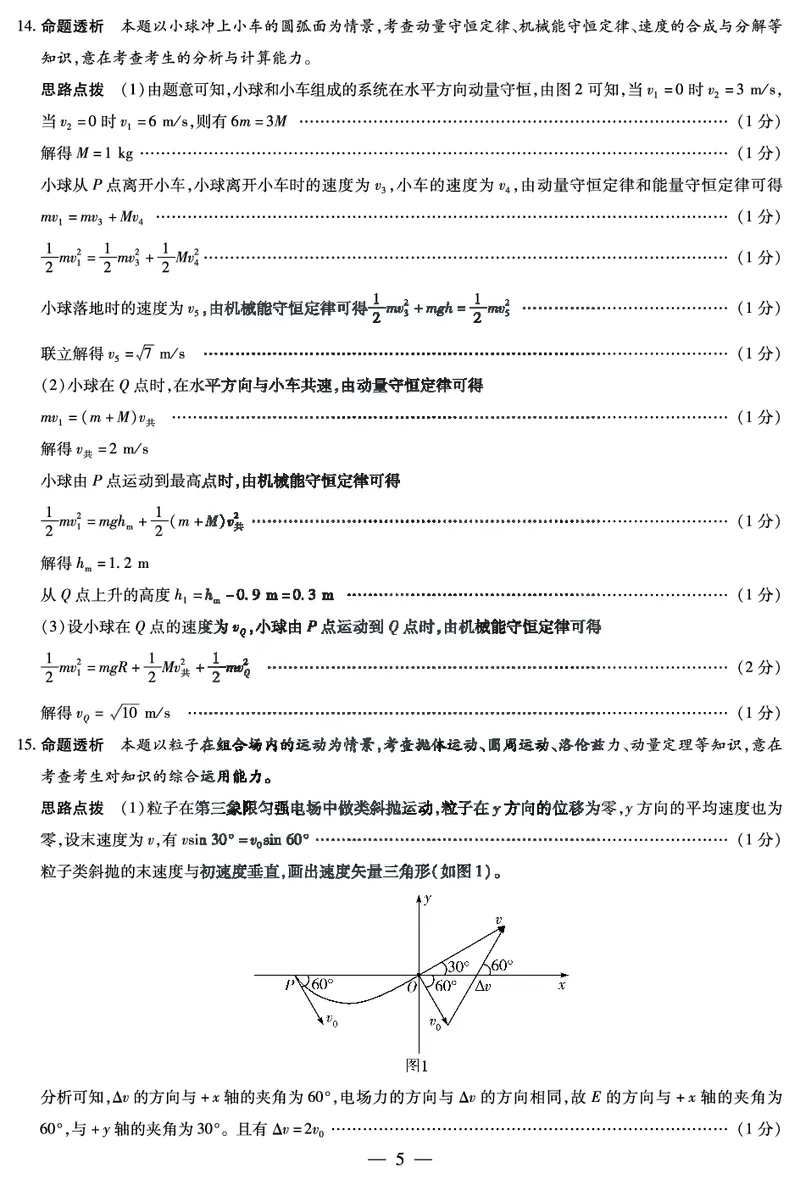 湖南省天一大联考2025届高三5月最后一卷-物理高三最后一卷详细答案_2025年6月_250603湖南省天一大联考2025届高三5月最后一卷（全科）_湖南省天一大联考2025届高三5月最后一卷-物理