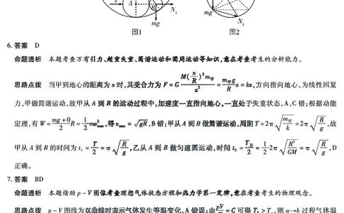湖南省天一大联考2025届高三5月最后一卷-物理高三最后一卷详细答案_2025年6月_250603湖南省天一大联考2025届高三5月最后一卷（全科）_湖南省天一大联考2025届高三5月最后一卷-物理