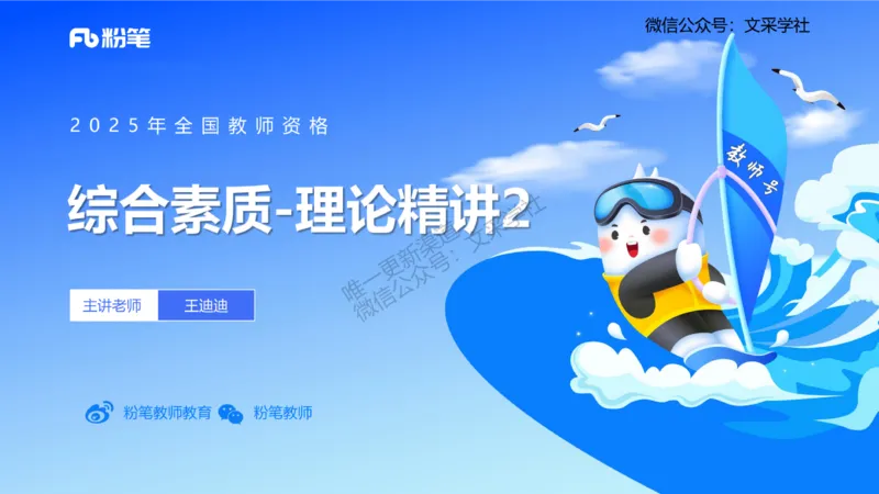 小学科目&mdash;理论精讲2&mdash;&mdash;王迪迪_4-教培资料-26年最新资料-同步更新_小学教资_012025下FB小学系统班_小学25下-综合素质_1.理论精讲_讲义