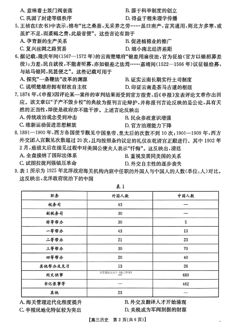 历史_251104陕西省2025届高三上学期10月联考